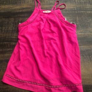 Hot pink dressy tank